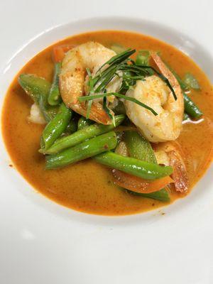 Panang Curry shrimp