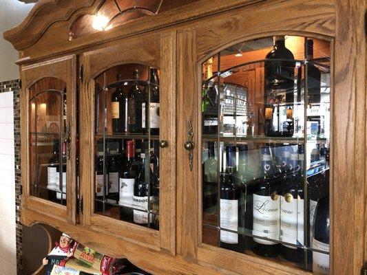 Wines in the cabinet