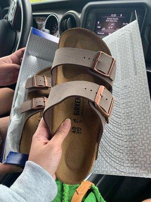 Boyfriend's new Birkenstocks