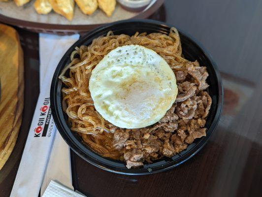 Cupbap with bulgogi