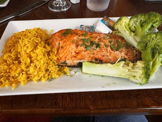 Salmon with rice