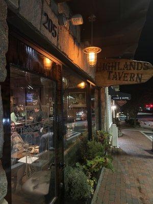 This is the entrance to Highlands Tavern! This place is an absolute gem in Highlands.