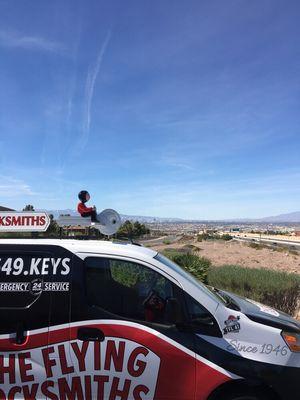 Buzz is viewing the Las Vegas valley