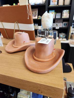 Fun, cowboy hat candle