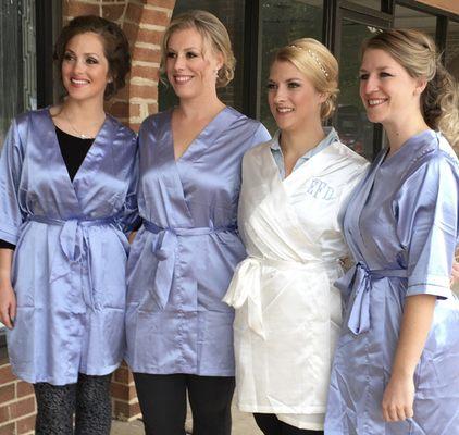 We Love Bridal Party's!!! On Location or In Salon Available!