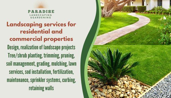 Paradise Landscaping and Gardening