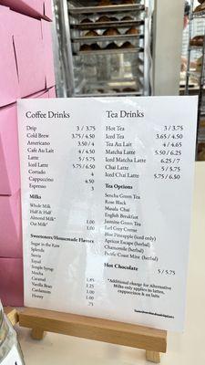 drink menu