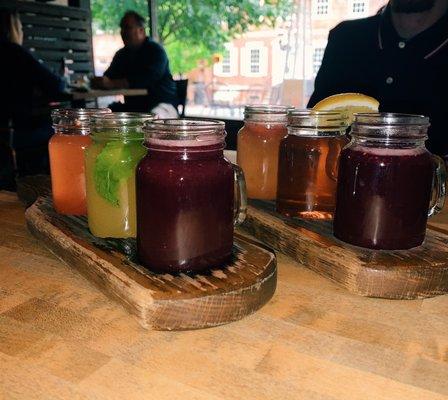 Sangria sampler, blood orange berry is the best