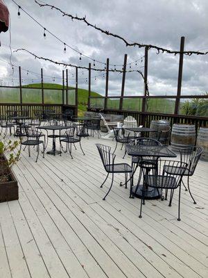 Outdoor seating area.