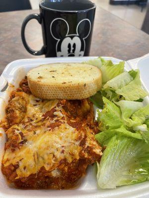 Daily special of lasagna only $8.50