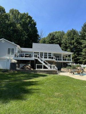 Germantown TimberTech Composite Deck with Vinyl Railing & PVC Trim