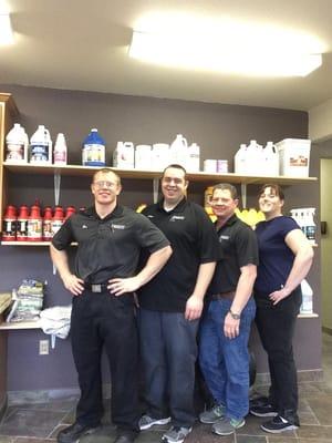 Ben, Chad, Mark & Jen are ready to take care of your cleaning needs!