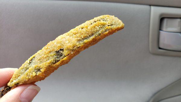 One fried zucchini