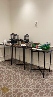 Meeting room beverage station