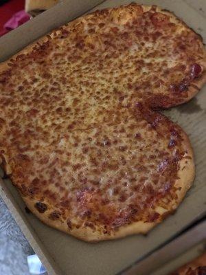 Cheese Heart Pizza!