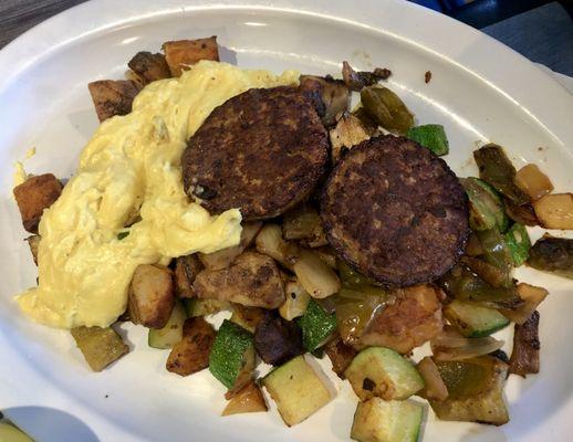 Breakfast hash (vegan).