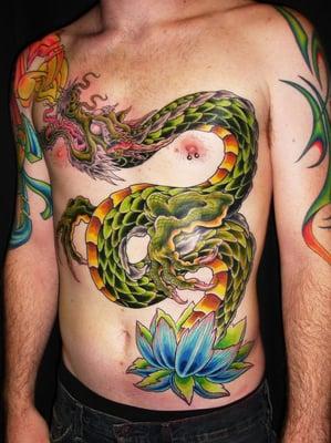 Big dragon tattoos