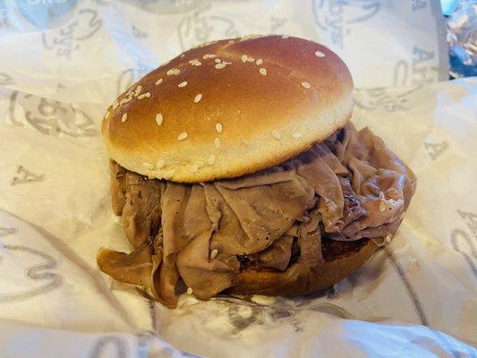 Arby's regular roast beef sandwich outstanding meal