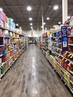 Clean aisle.