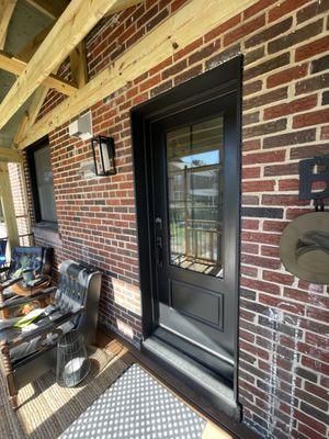 New exterior door