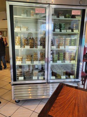 Fridge of cold side dishes