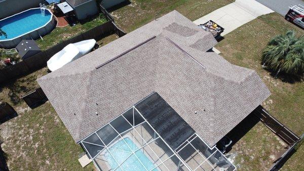 Beautiful finished new roof in Spring hill!