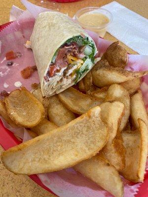 Chicken Bacon Ranch Wrap Seasoned Fries ( Scoops)