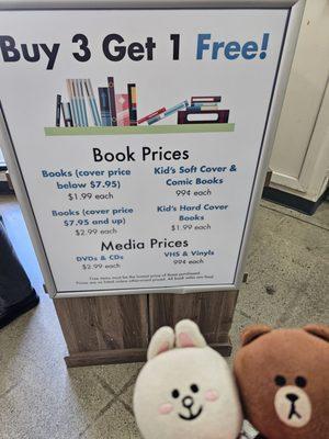 Book and Media prices