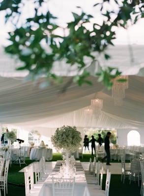 beautiful blue & white wedding