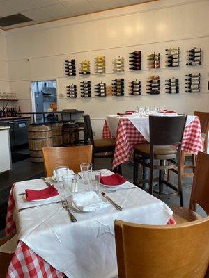 More inside restaurant. Love the checkered table cloths.. Italy comes to Ft Myers