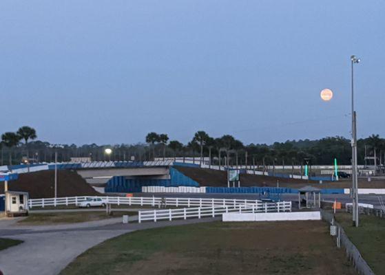 Sunrise looking at turn 17