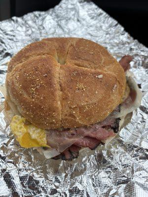 Pastrami, egg & cheese