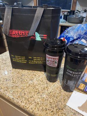 Loved the cups and reusable bags!