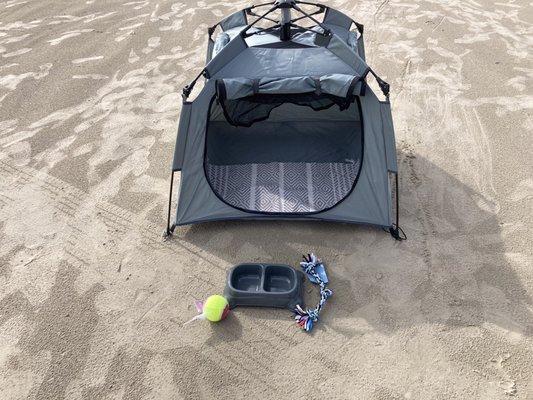 Our beach pup huts