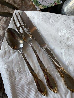 Even the flatware is beautiful