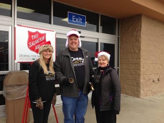 Century 21 Wright-Pace Agents helping with the Salvation Army Bell Ringing