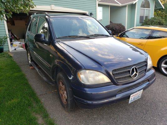 Dead car in the driveway. We got it started and sold it within a day.