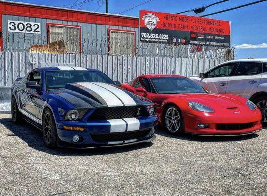 Parked next to the owners Corvette!