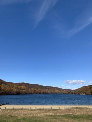 Beach area near parking