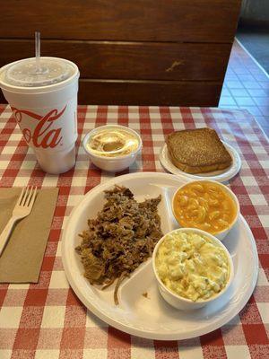 Pulled Pork Plate & Banana Pudding