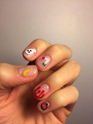 Custom Halloween mani