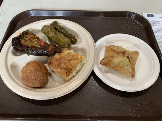 Imam bayildi - sou boereg - spinach boereg - sarma - kufta