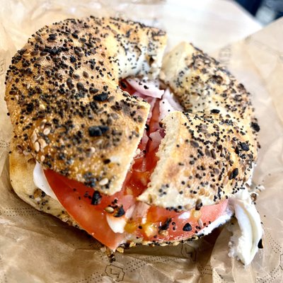 Everything bagel custom made for me!