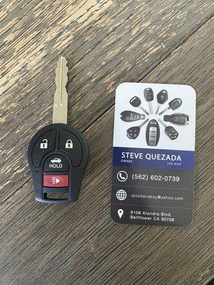 Nissan key, got 2 just in case!