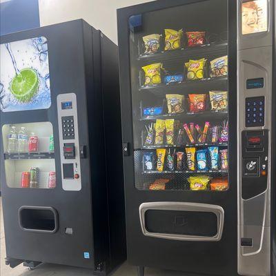 Snacks and drink that you can use your laundry swipe card to purchase items