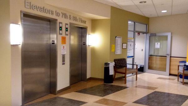 6th floor lobby elevators next to #physicaltherapy #grouphealthassociatesclifton @yelpcincy #clifton #tgif