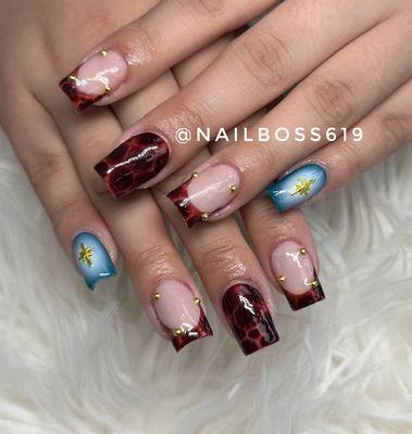 Dm us on Instagram @nailboss619 or call us 619 282 7788 to book your appointment