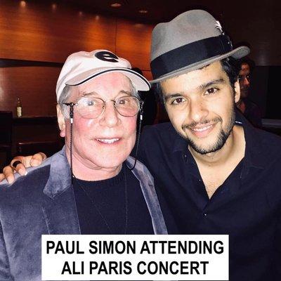 PAUL SIMON ATTENDING ALI PARIS CONCERT IN NYC