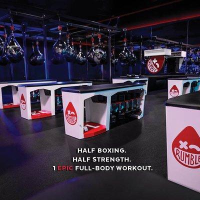 Welcome to Rumble! Each workout delivers boxing-inspired circuits, HIIT training, and strength training...