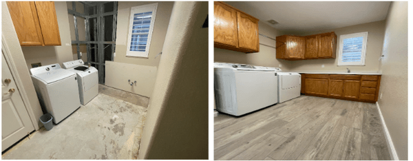 Laundry Room Remodeling Project Before and After 
Bay Area Construction Company